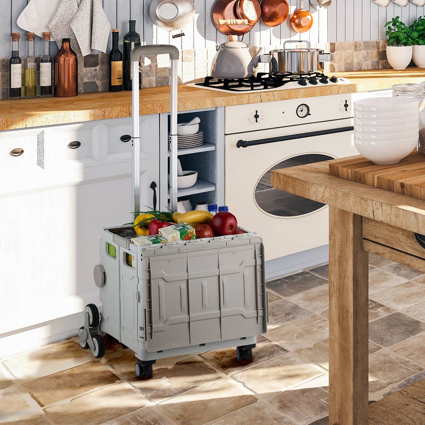 Shopping trolley for stair transport