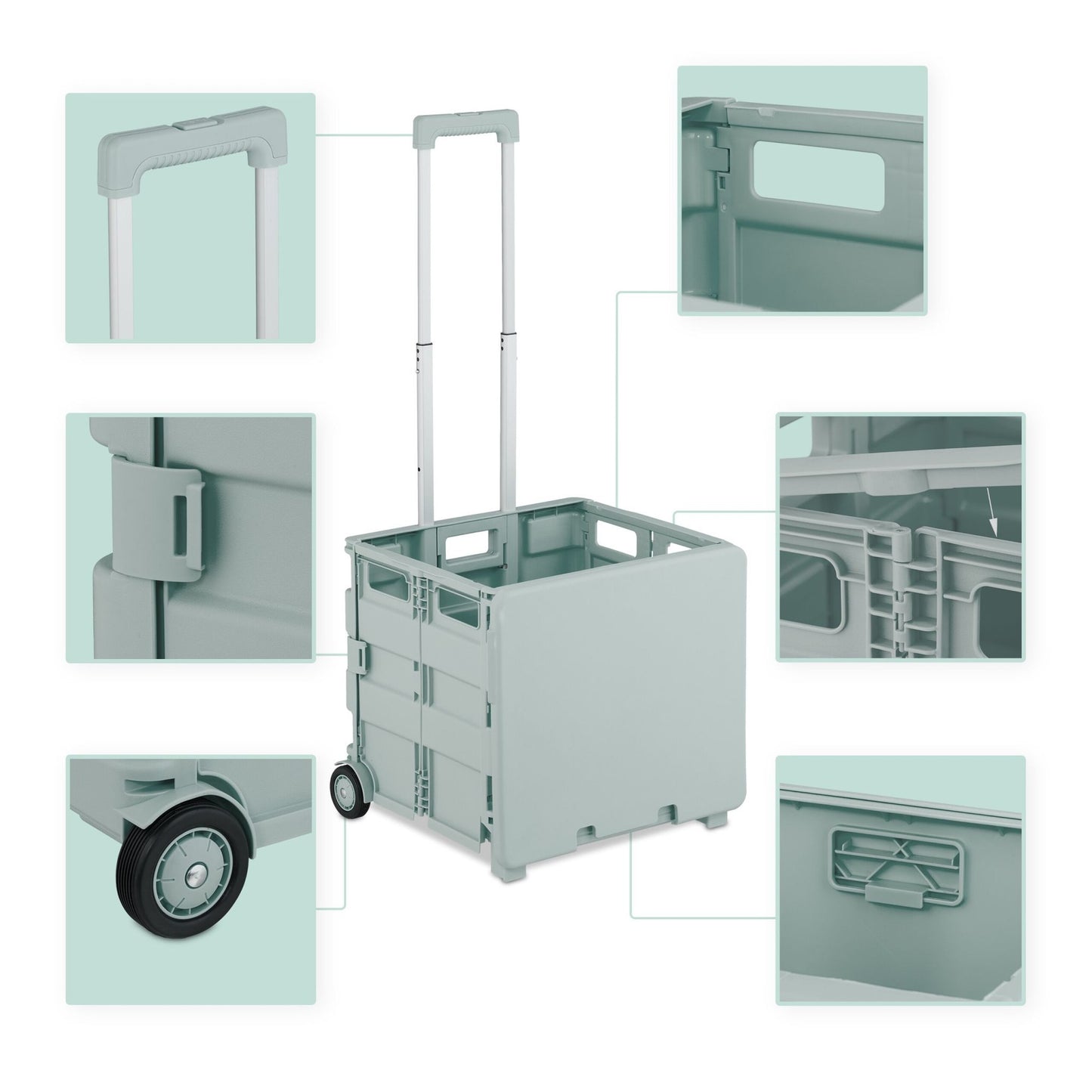 Shopping trolley with cover