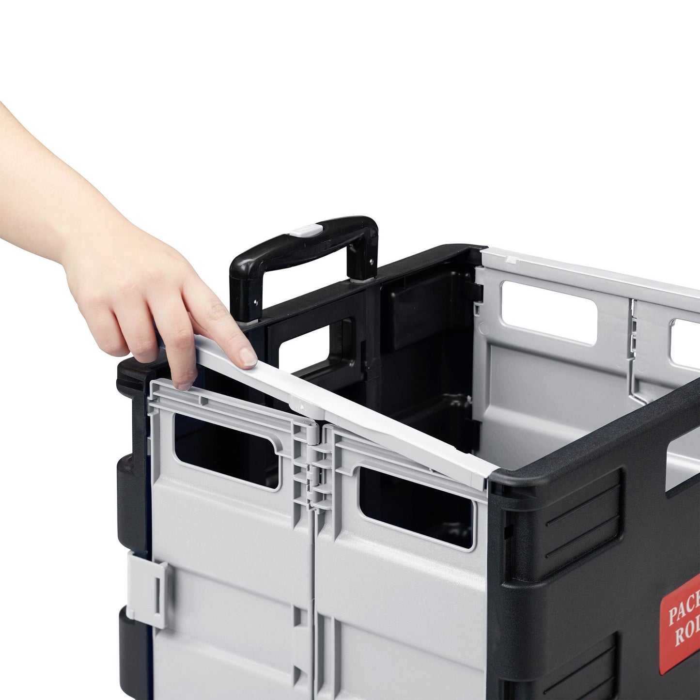 Shopping trolley with lid