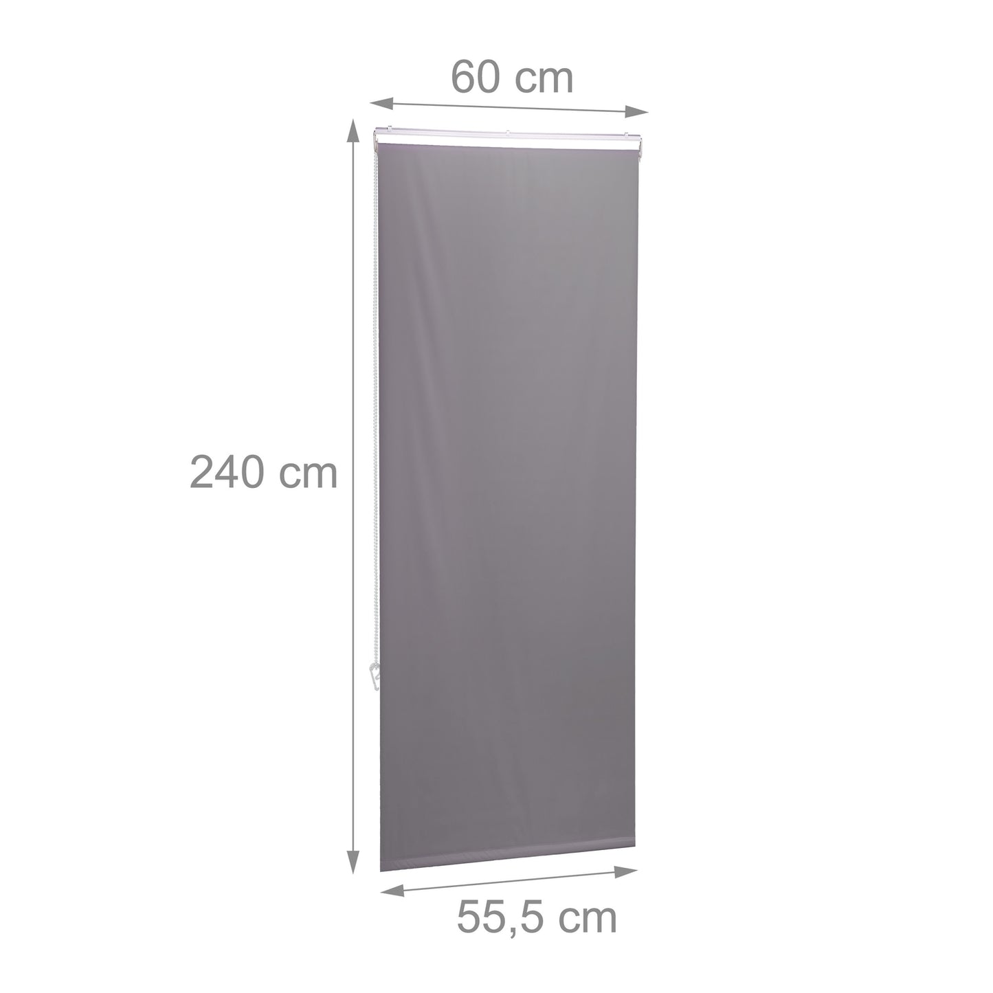 Shower curtain gray