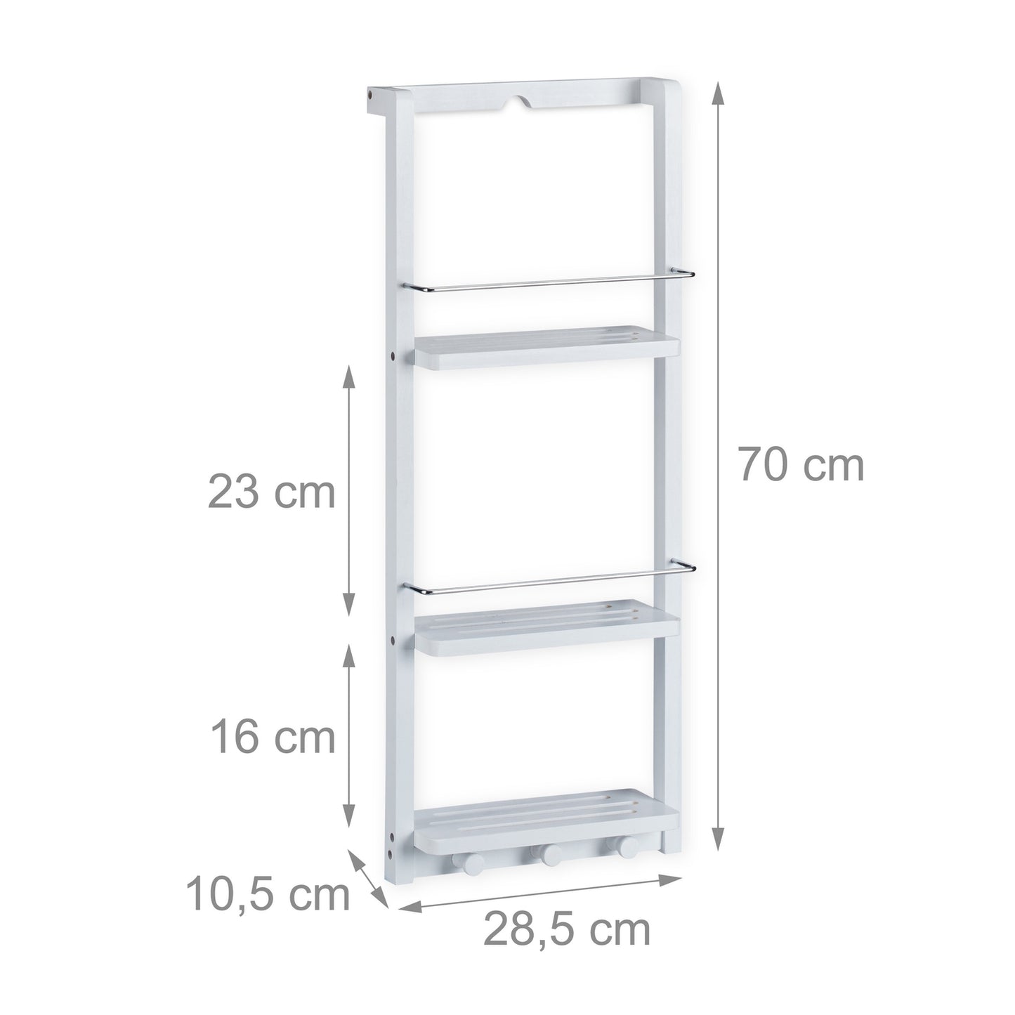 Shower shelf white