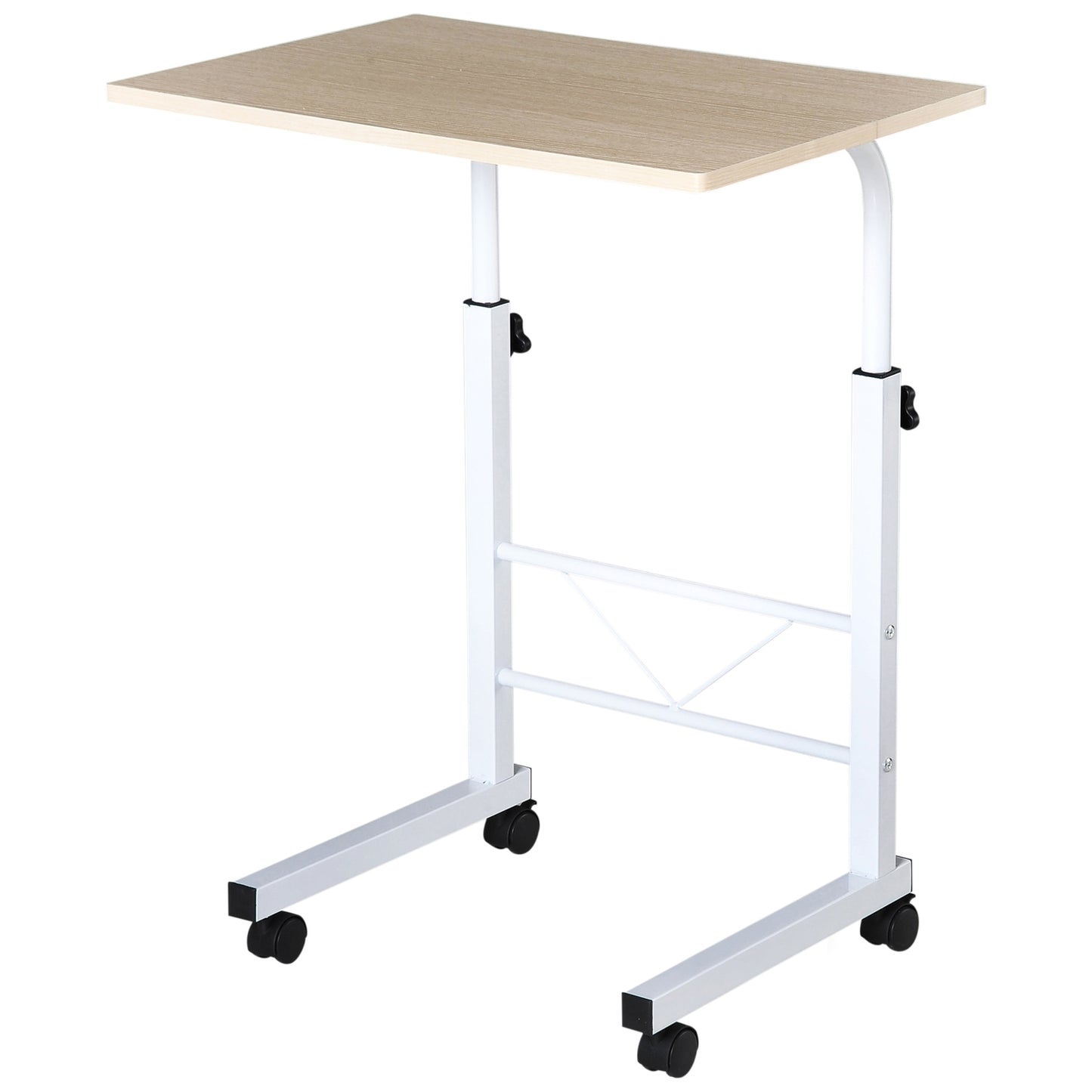 Adjustable side table with wheels - Multicolor chipboard