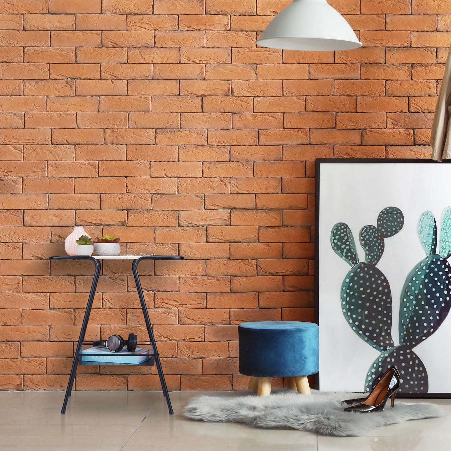 Side Table with Magazine Shelf