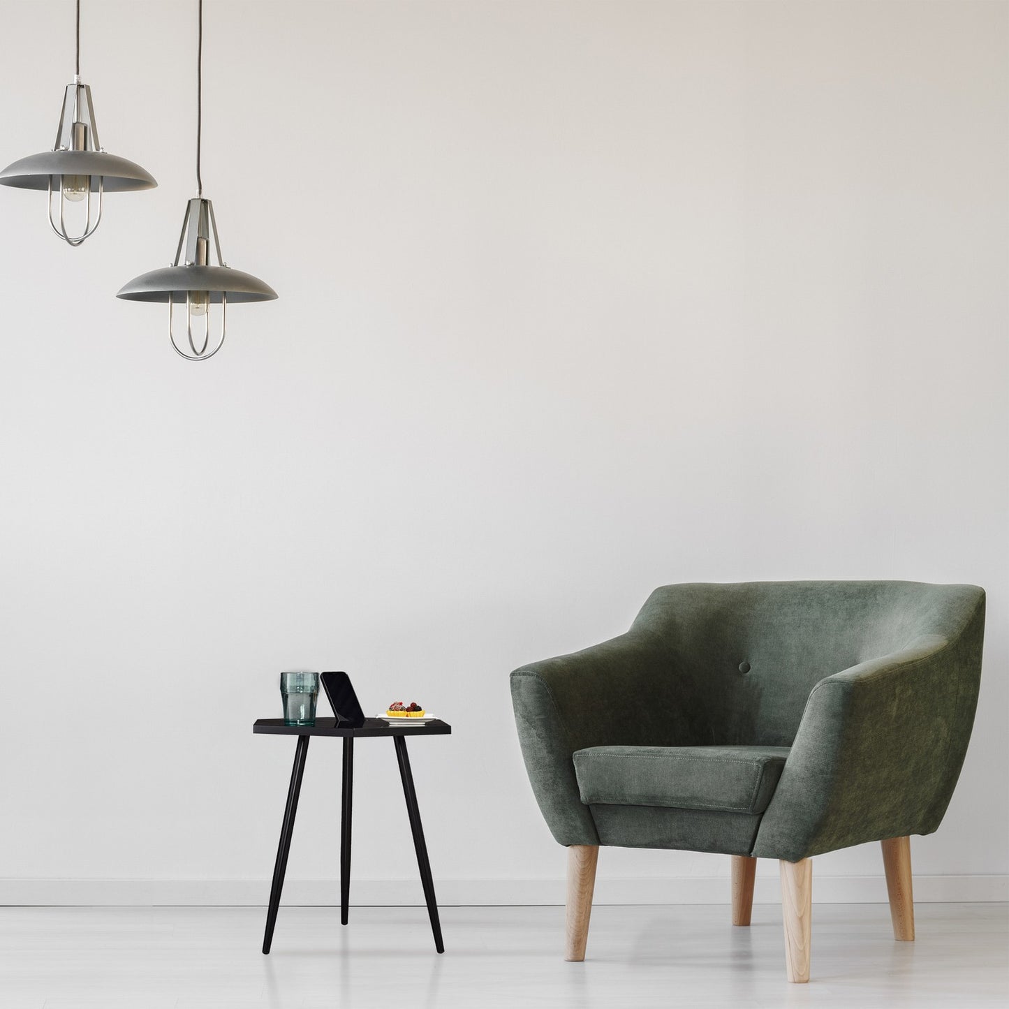 Side Table with Tablet Holder