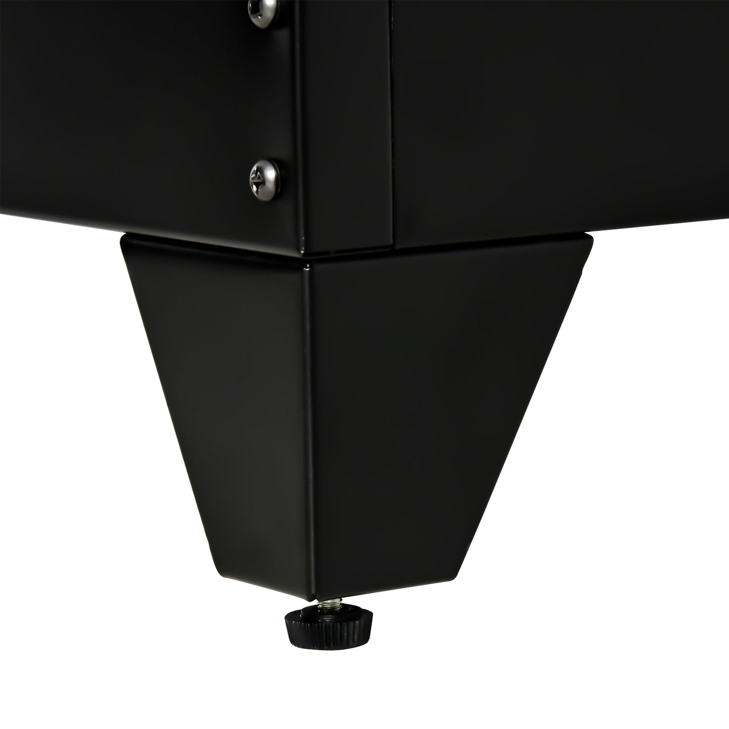 Black ribbed sideboards with shelves, 75x33x110 cm