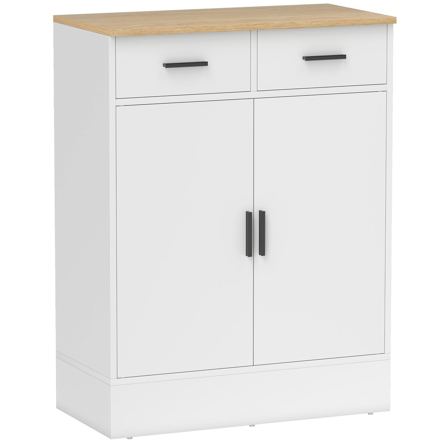 Sideboard with Storage, 2 Drawers, Adjustable Shelf, Wood