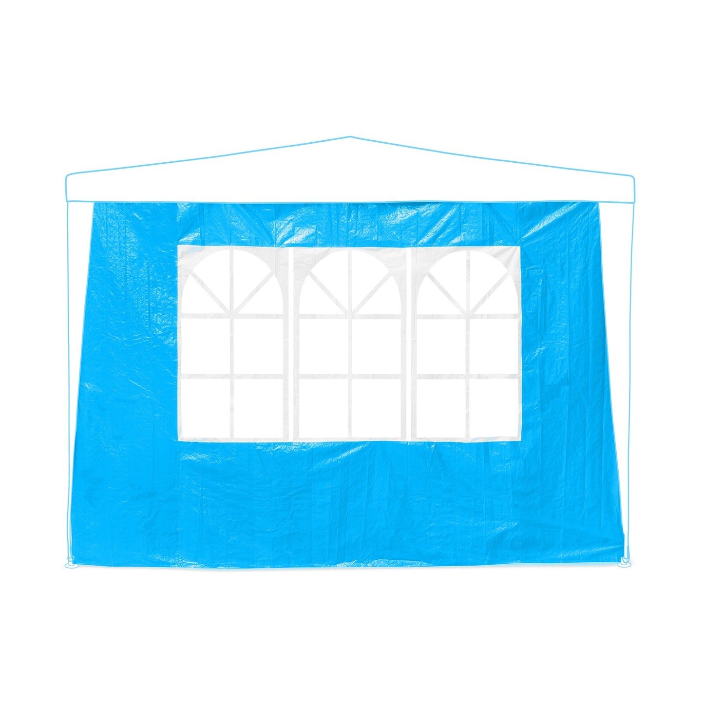 Side panels for blue gazebo, set of 3