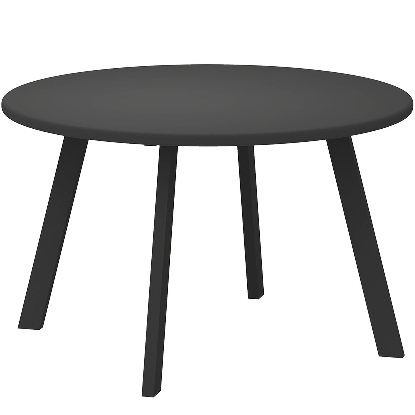 Round metal outdoor table - weather resistant, easy to clean