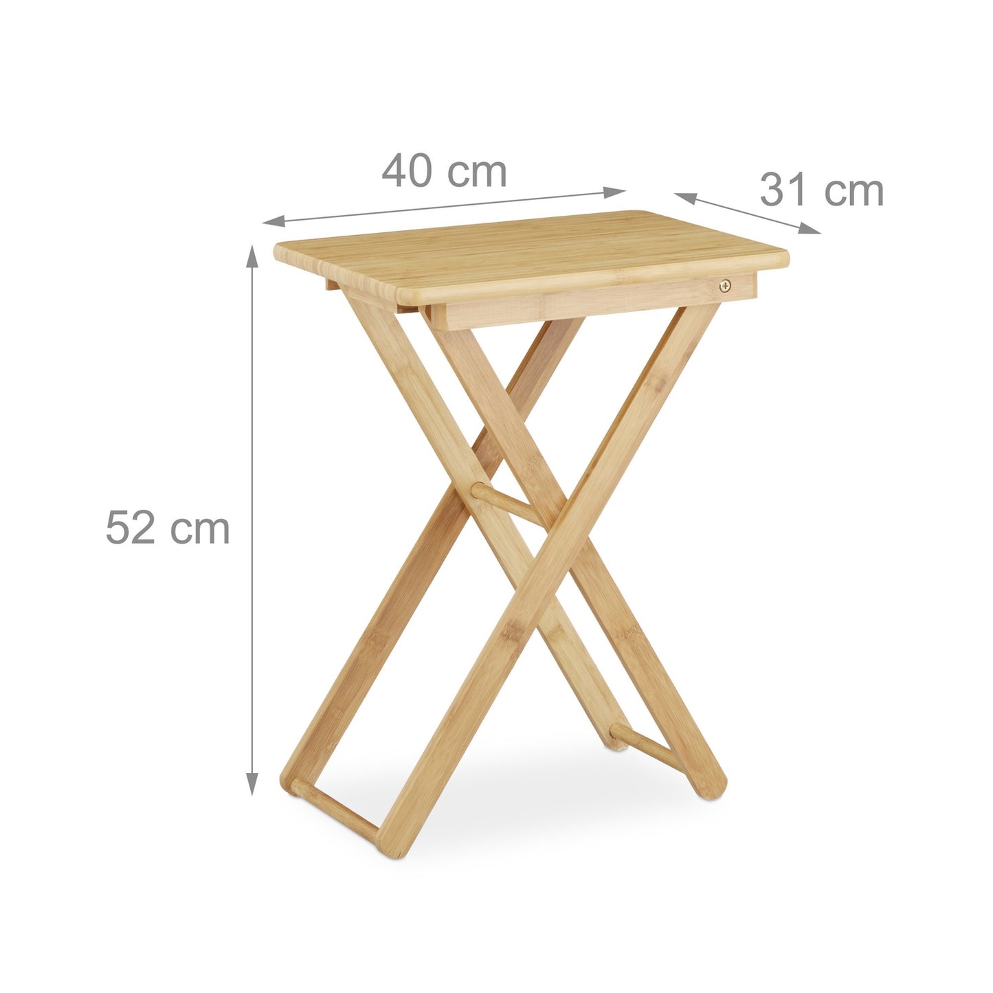 Side table bamboo foldable