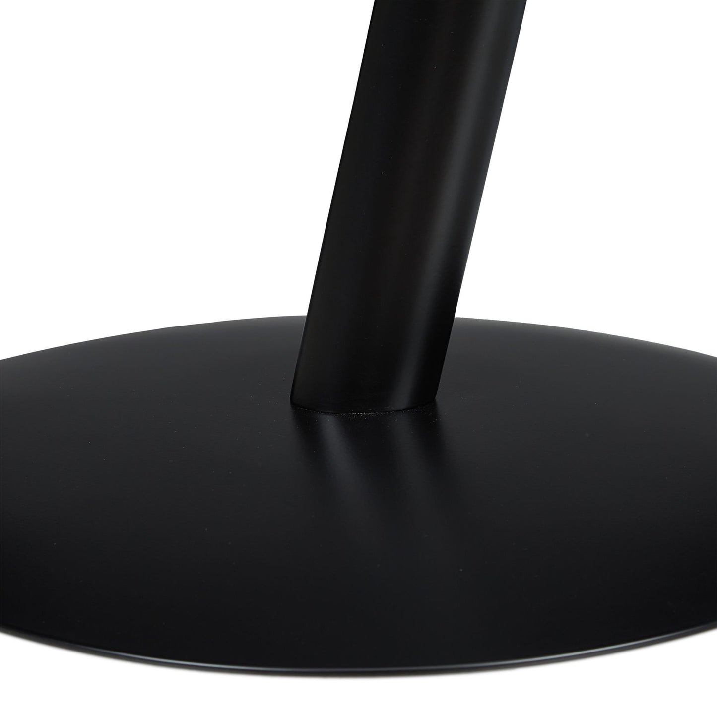Side table in black glass