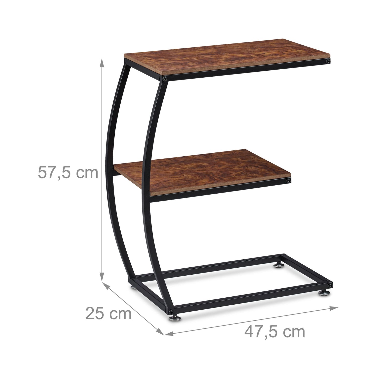 Side table industrial design 2 levels