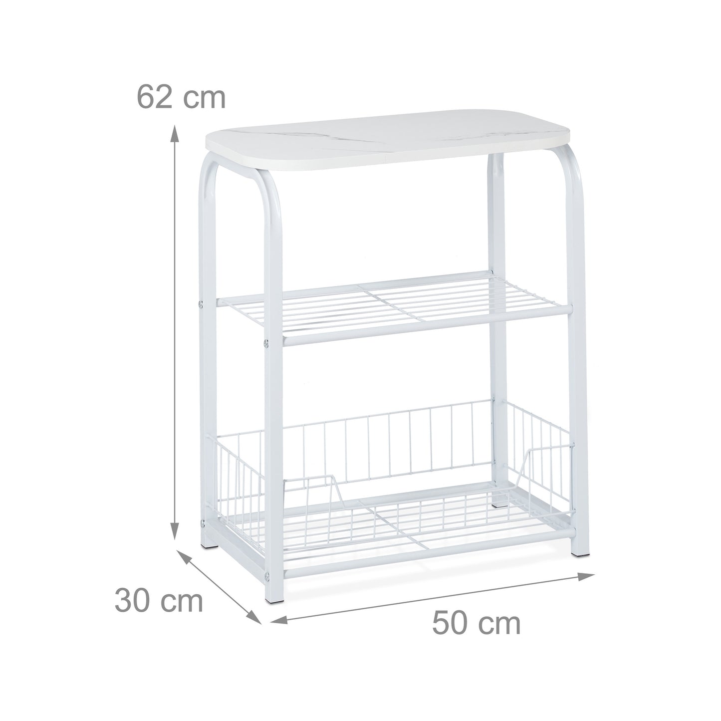 Side table storage