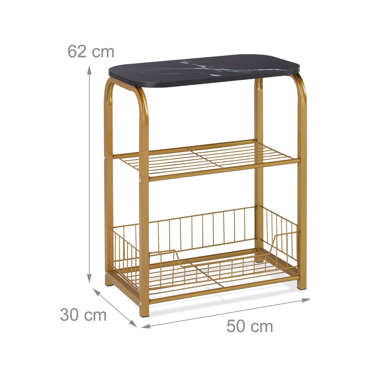 Side table storage