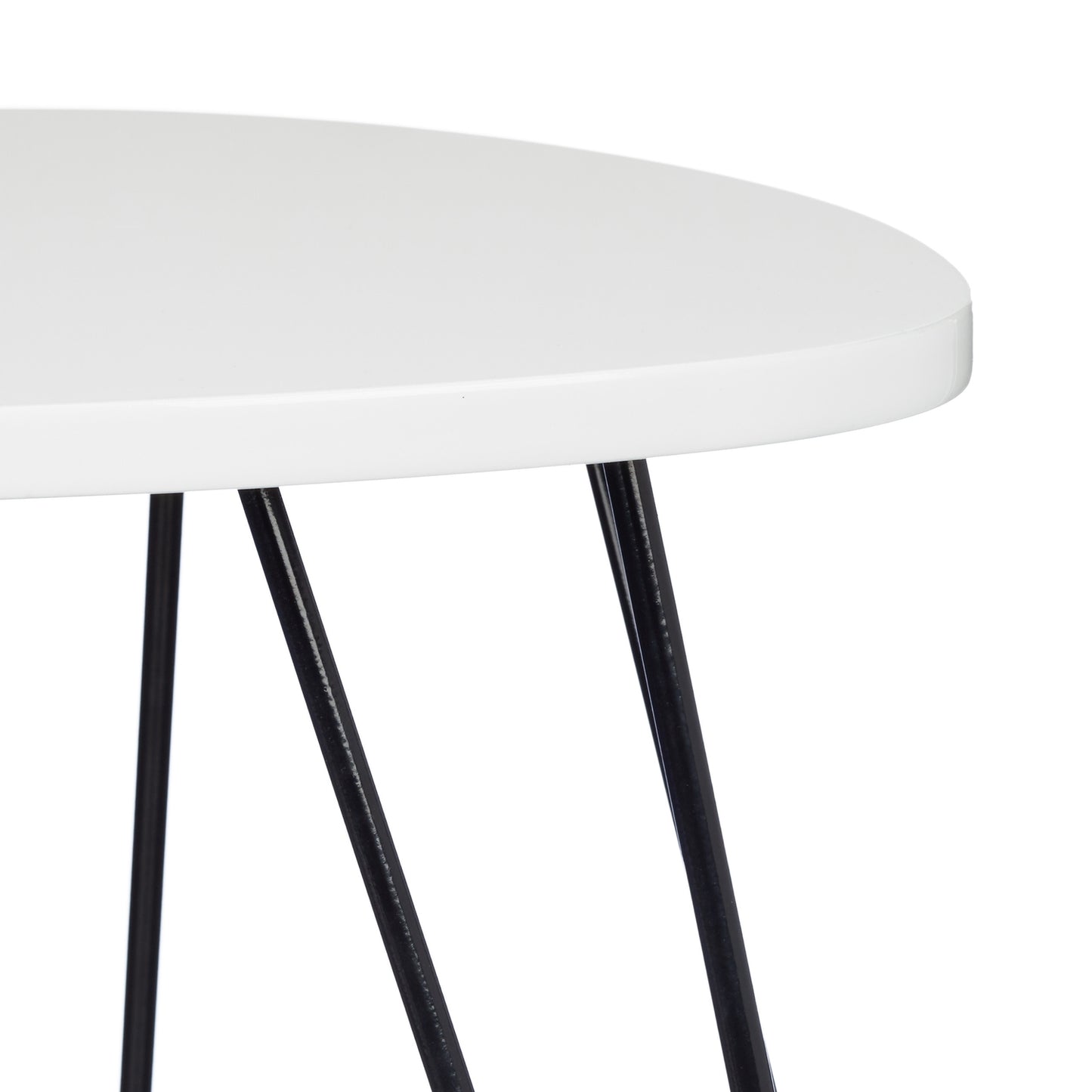 Side table white set of 2