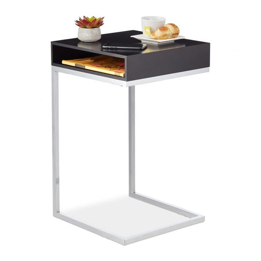 Side table with metal legs