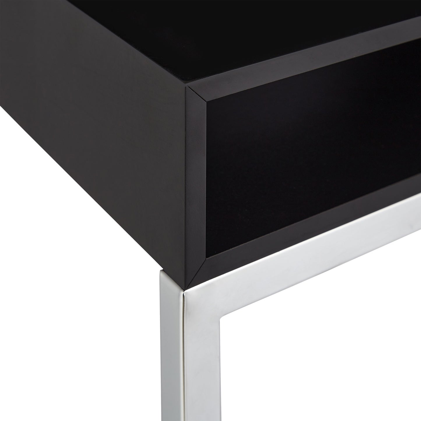Side table with metal legs