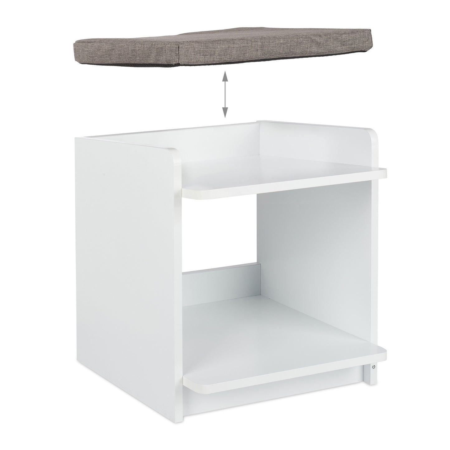 Side table with pet cushion