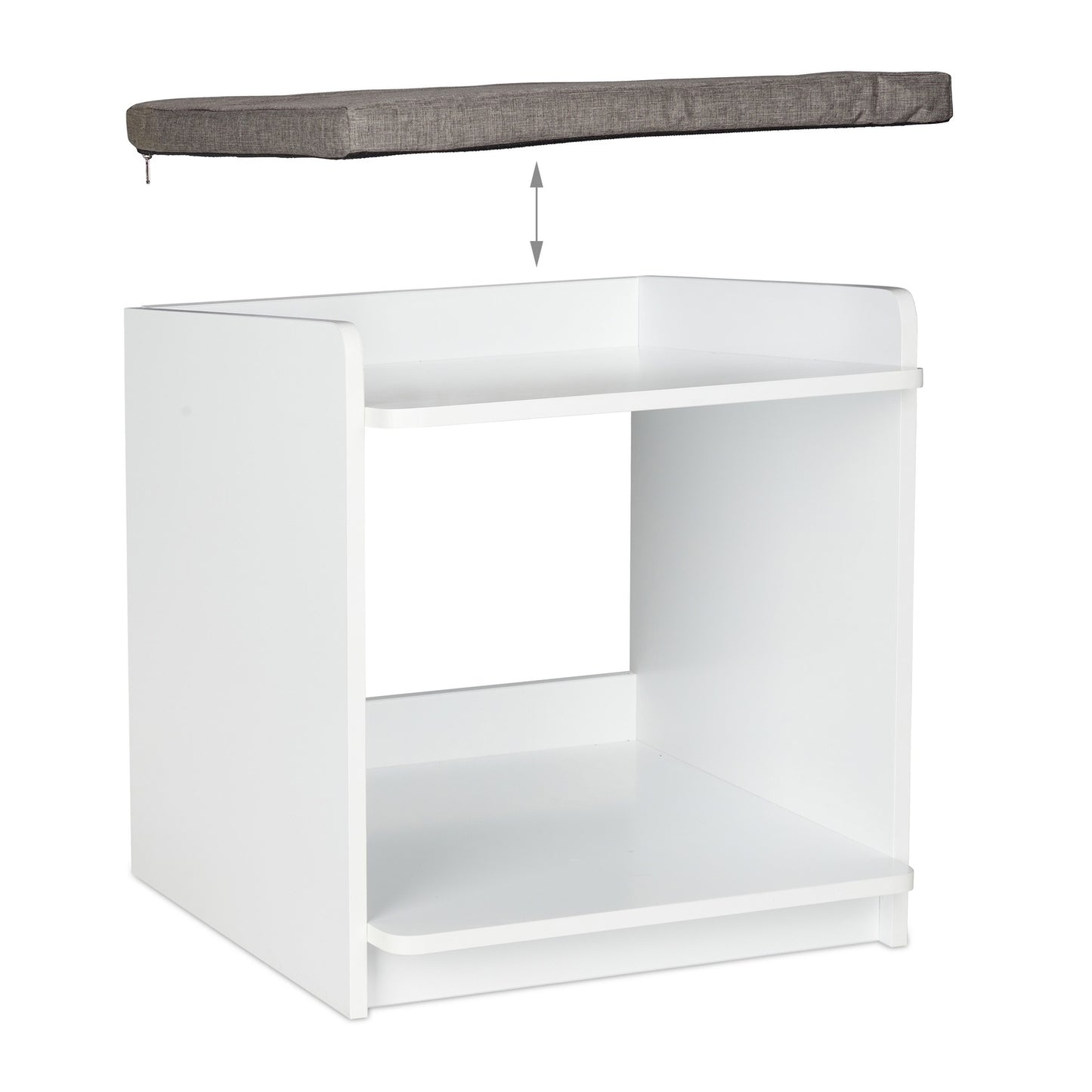 Side table with pet cushion
