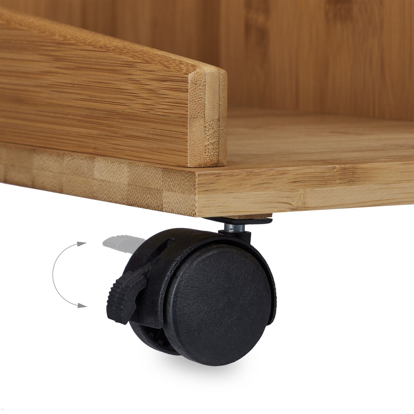 Side table with wheels