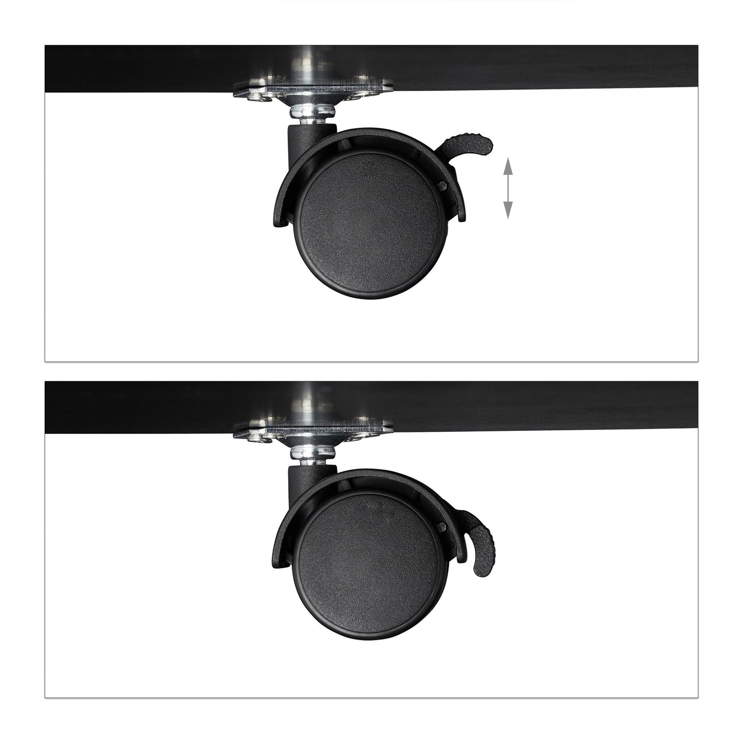Side table with wheels
