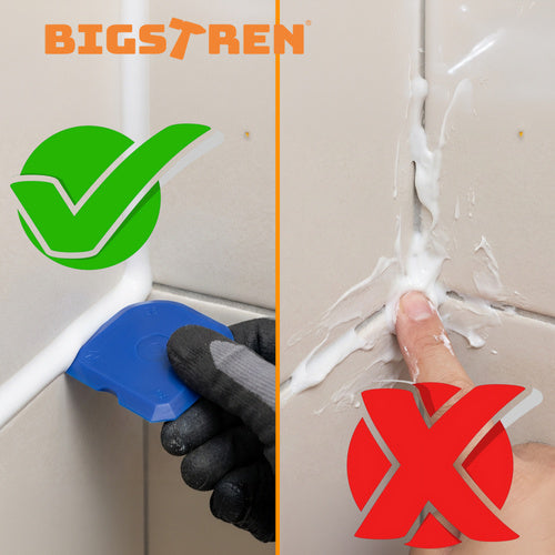Silicone Caulking Gun 600ml with Nozzles & Spatulas