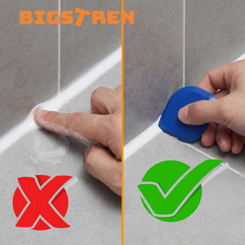 Silicone Caulking Gun 600ml with Nozzles & Spatulas