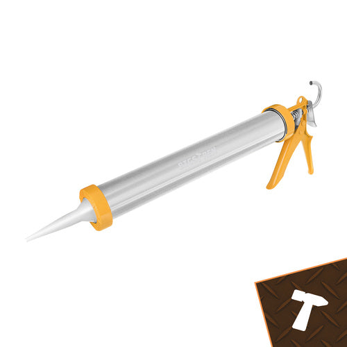 Silicone Caulking Gun 600ml with Nozzles & Spatulas