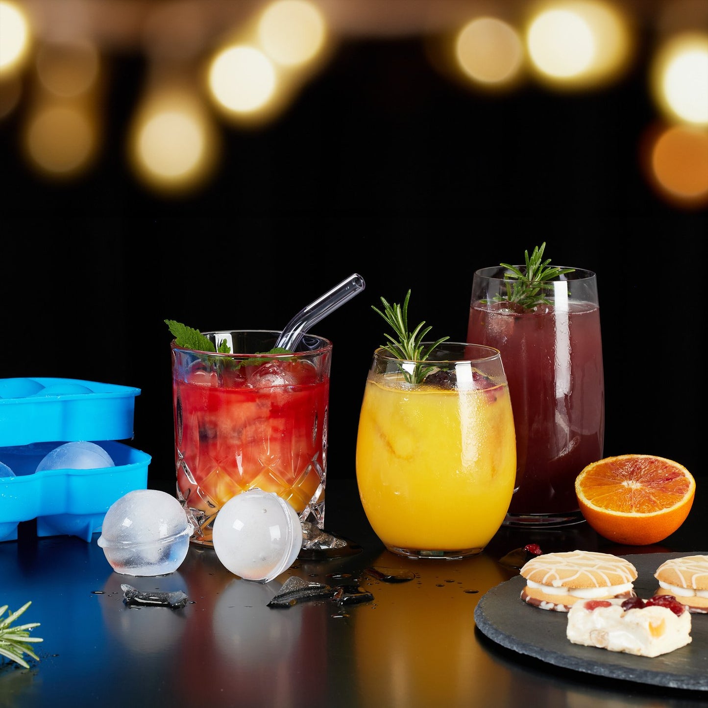 Silicone ice cube mold set of 2