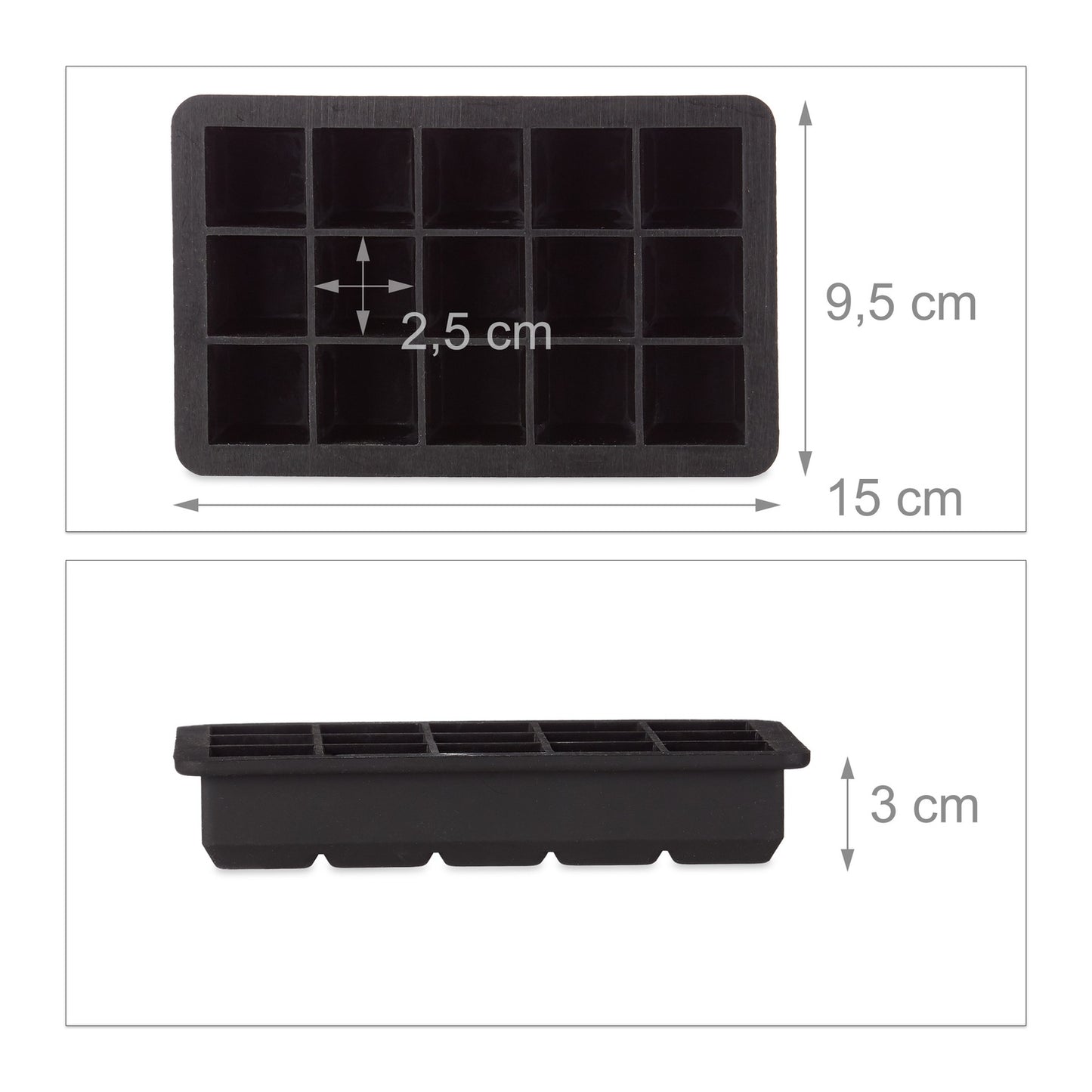 Silicone ice cube mould 2.5 cm