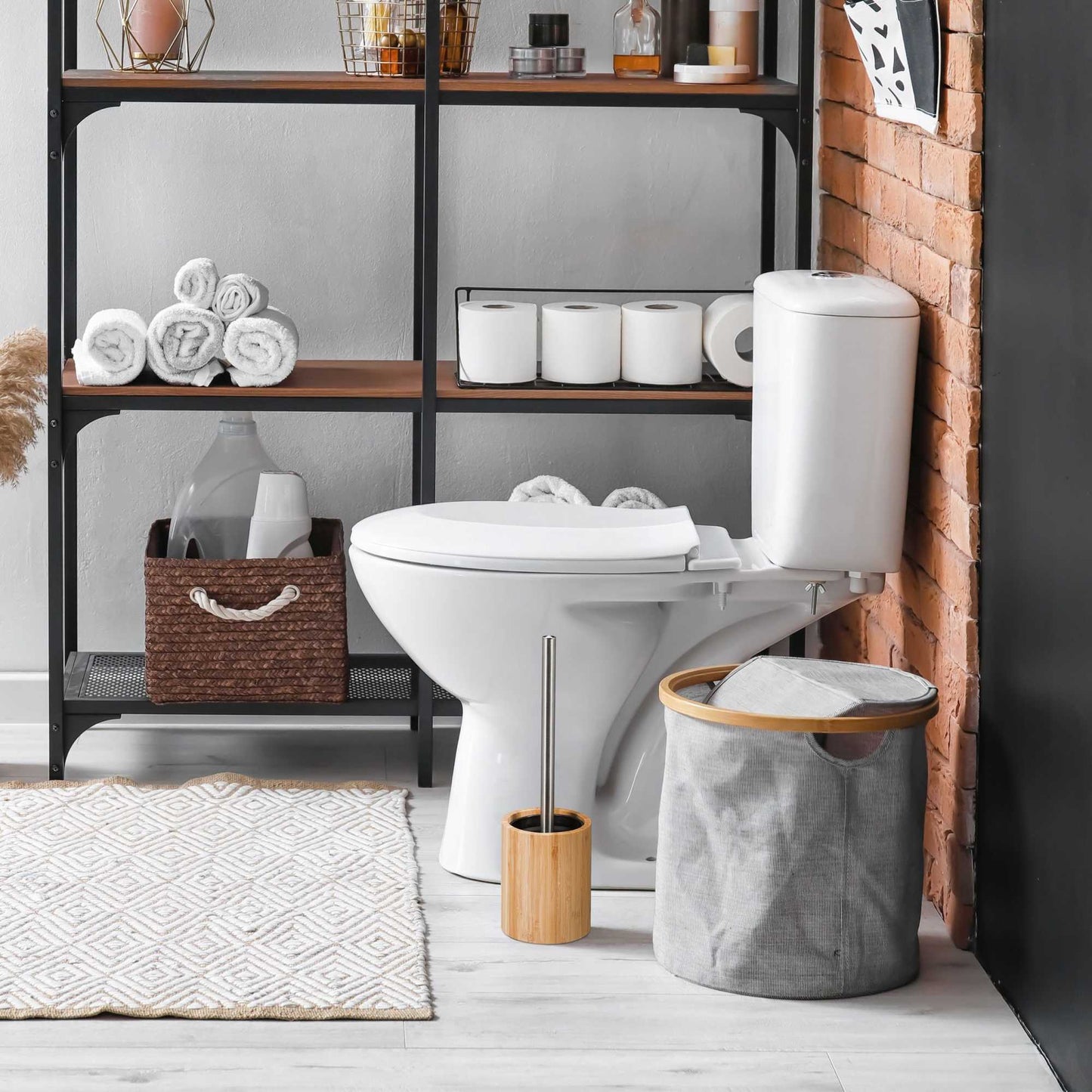 Silicone toilet brush