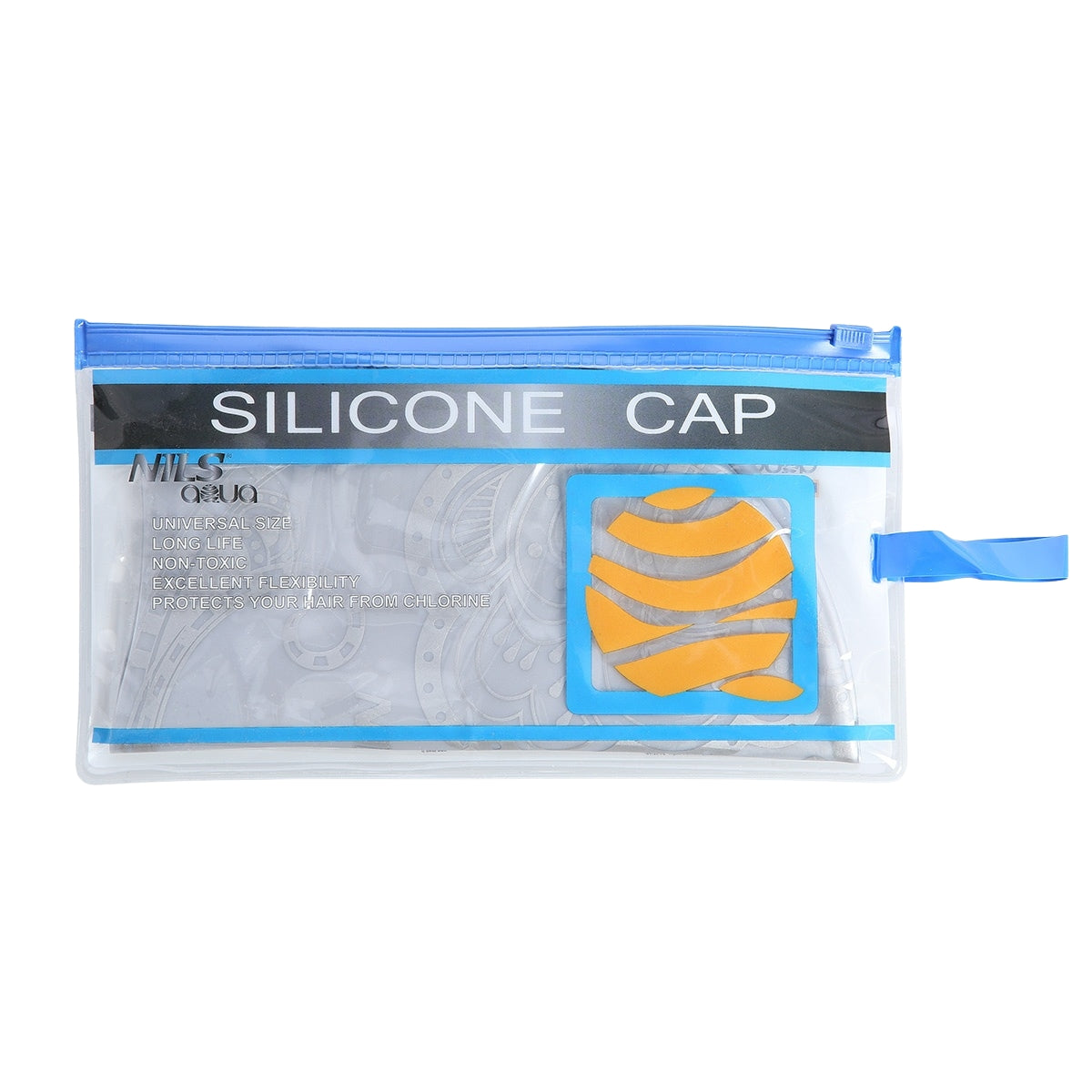 Silver Swimming Cap for Women, Comfortable Fit