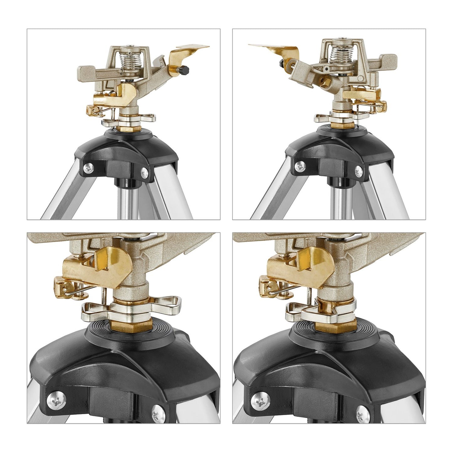 Silver pulsation sprinklers with stand