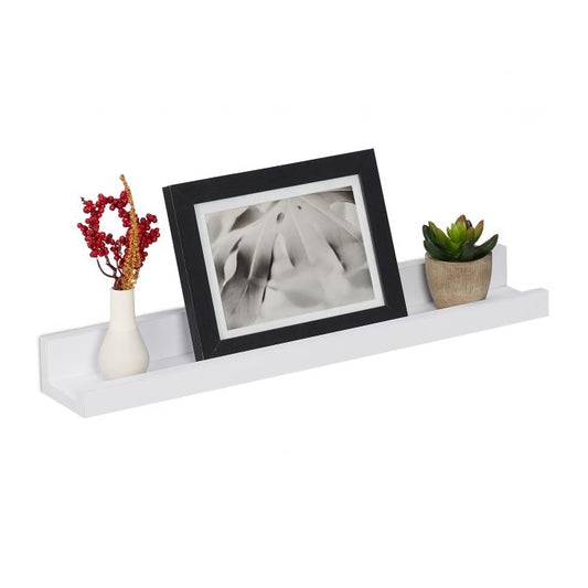 Simple Floating Shelf in White