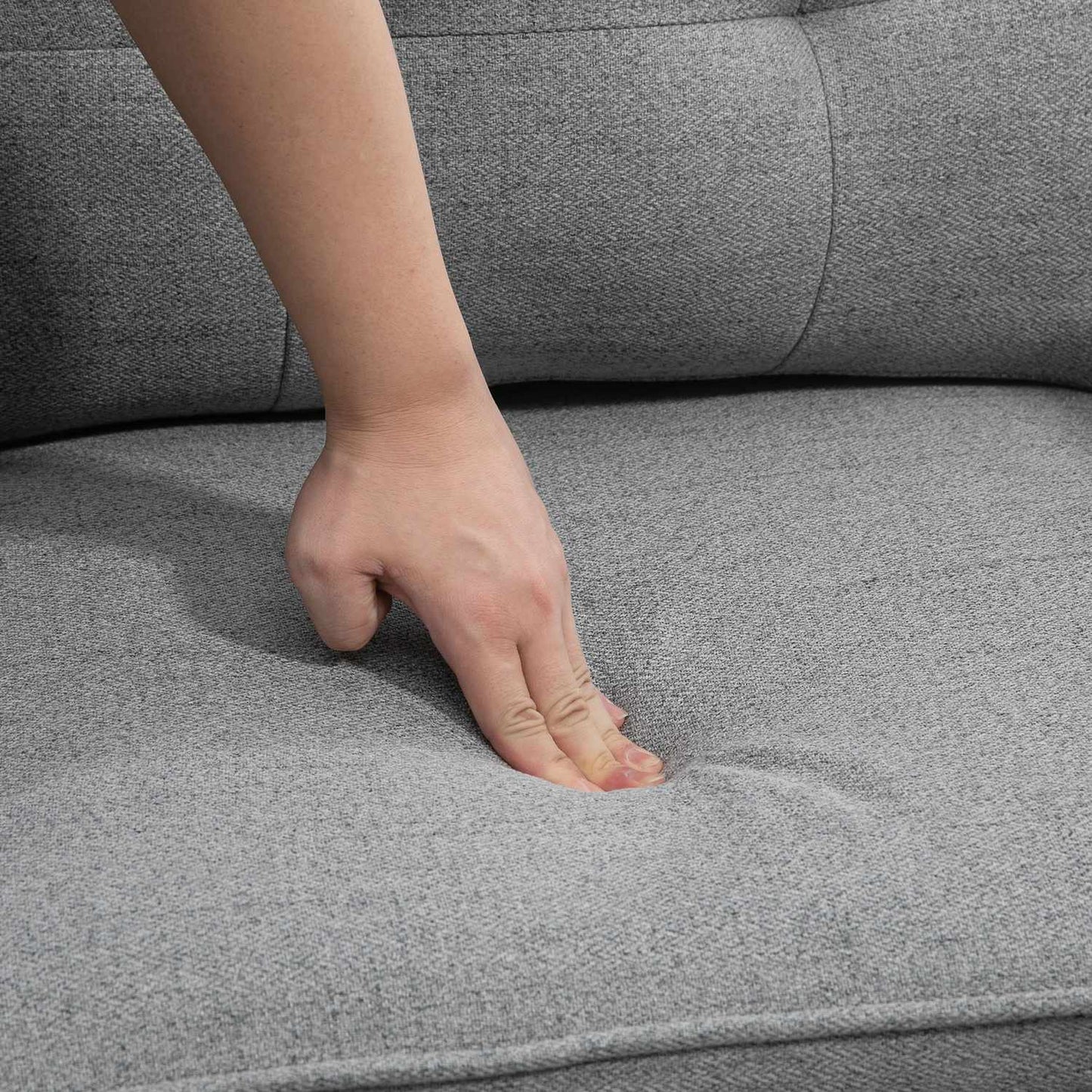 Lounge Armchair; Linen look, cushion, 120 kg capacity