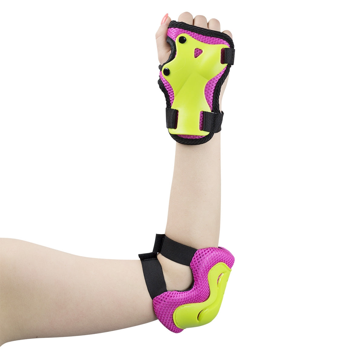Size XL Pink-Lime Protectors Set – H320