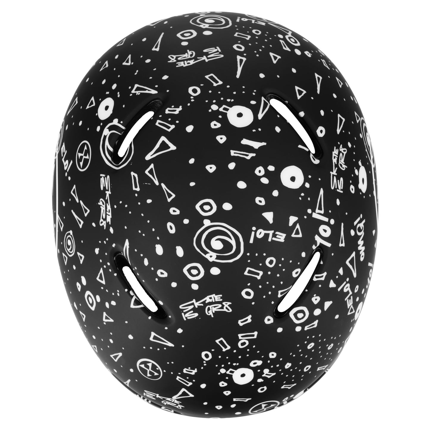 Skate Helmet, Black, M (55-58 cm), Lightweight, Ventilated
