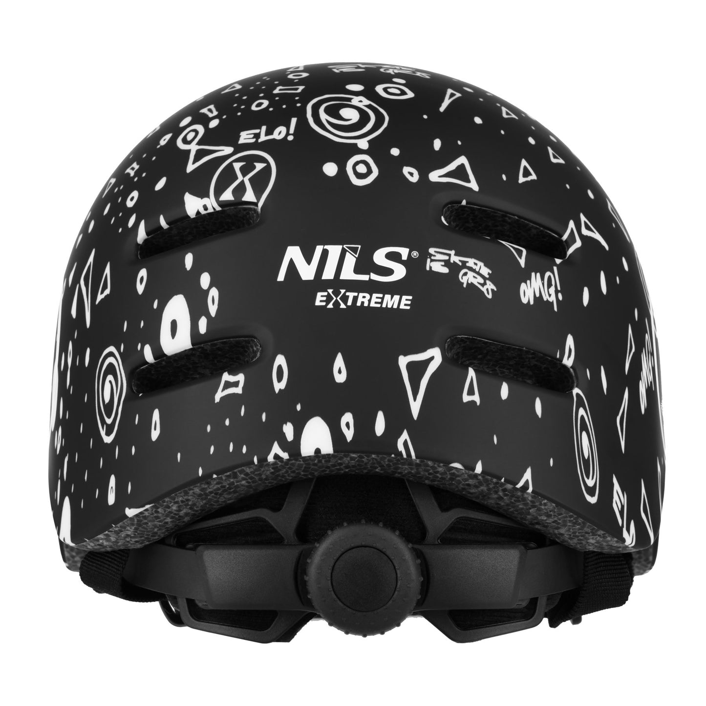 Skate Helmet, Black, M (55-58 cm), Lightweight, Ventilated