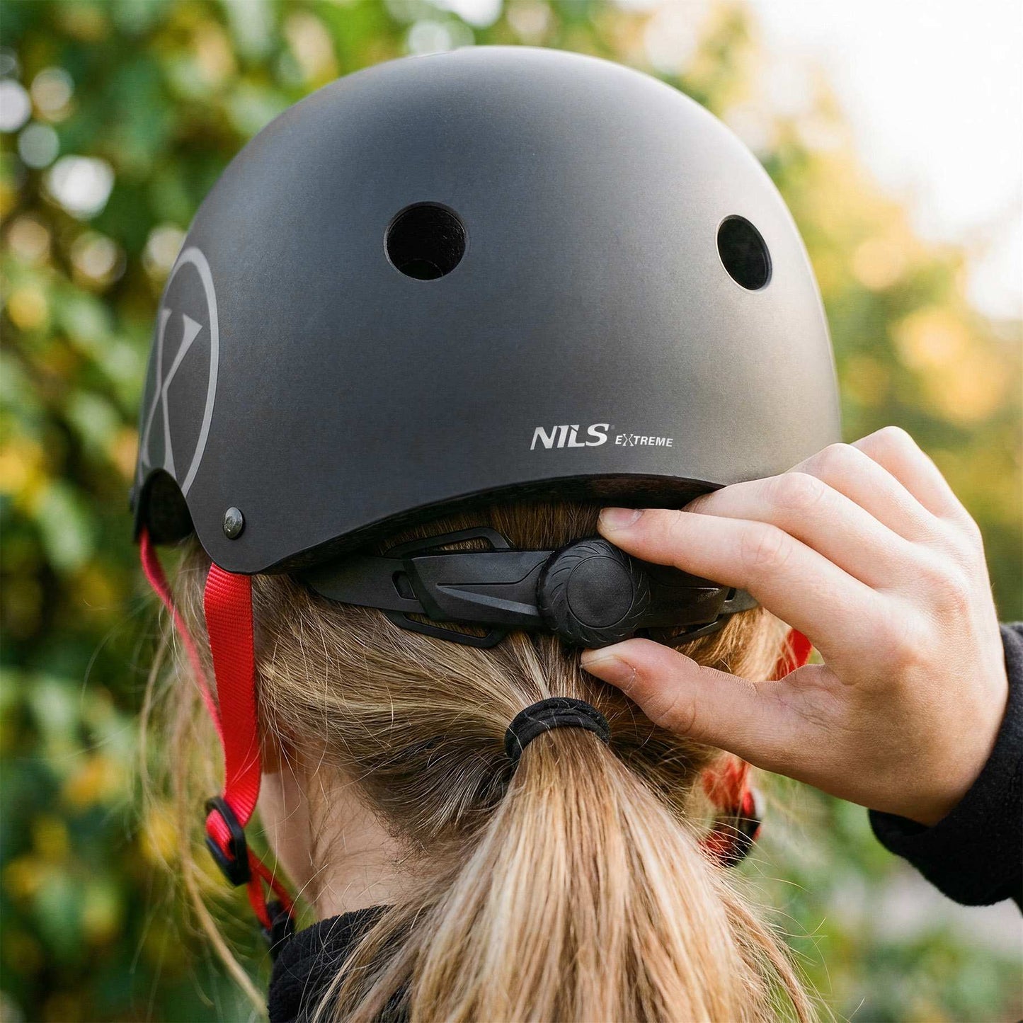 Skate Helmet, Black, Size S 52–56 cm, Dial Fit