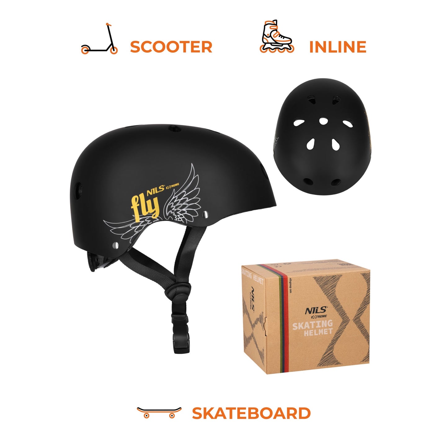 Skate Helmet, Gold, S 52-56 cm, Dial Fit, 11 Vents