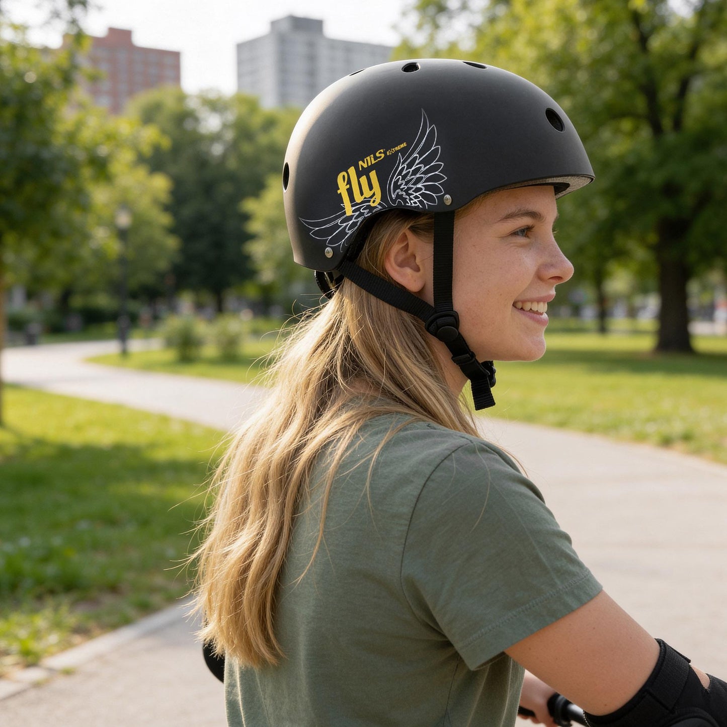 Skate Helmet, Gold, XS 48–52 cm, Dial Fit