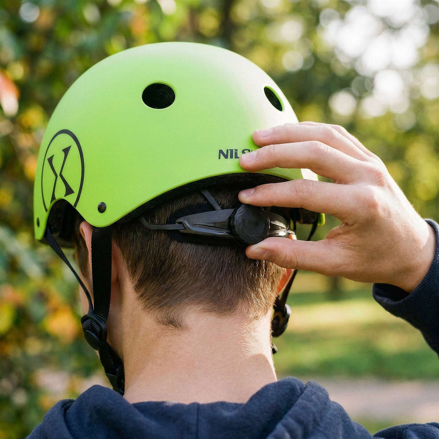 Skate Helmet, Green, Size S 52–56 cm, Dial Fit