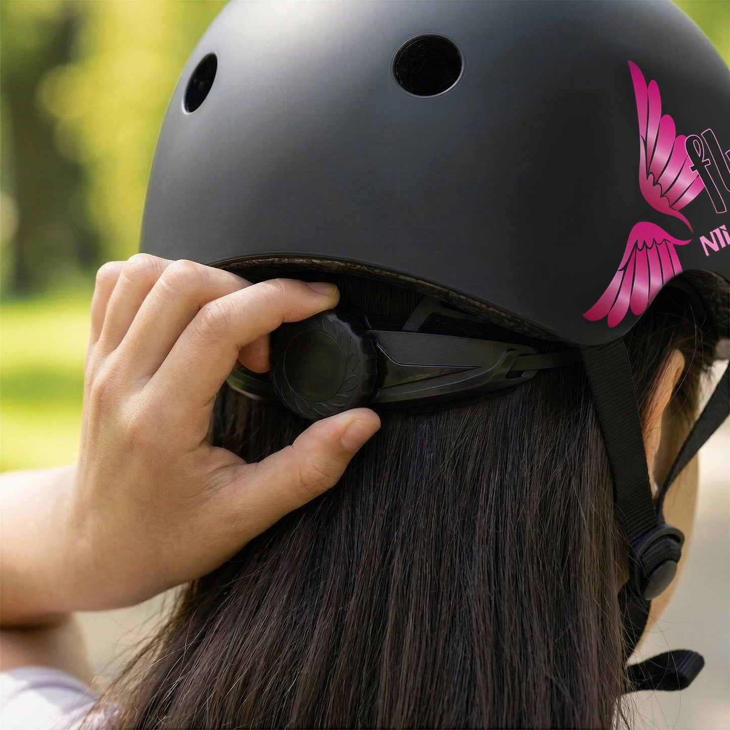 Skate Helmet, Pink, M 55–58 cm, Dial Fit, 11 Vents