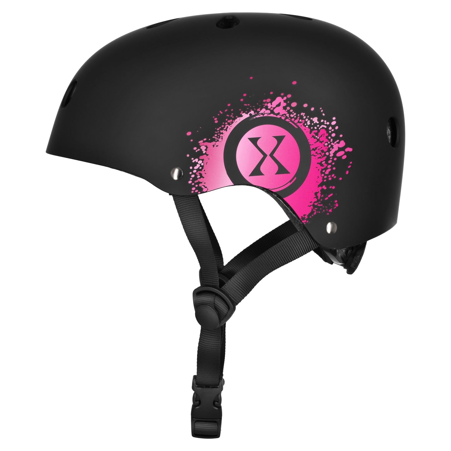 Skate Helmet, Pink, Size S 52–56 cm, Dial Fit