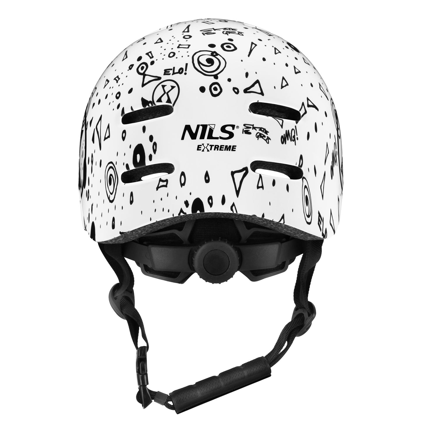 Skate Helmet, White, S (52-56cm), Lightweight, 10 Vents