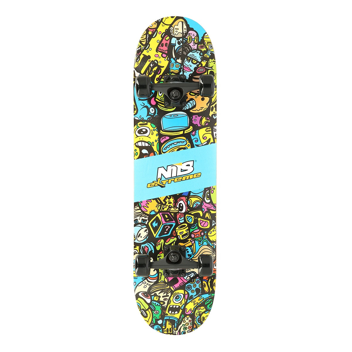 Skateboard, 2 Wheels, Colorful Design