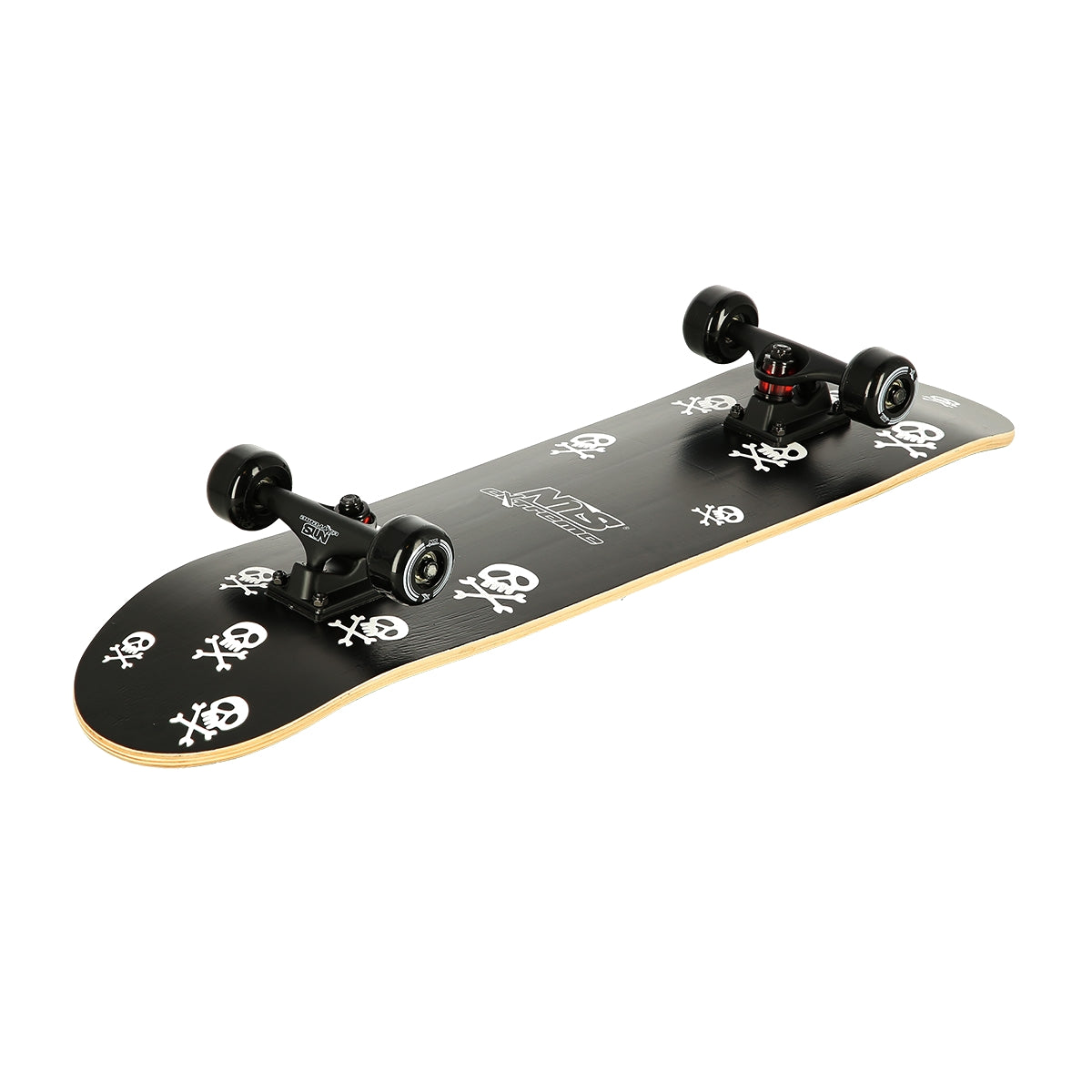 Skateboard with Skulls Design, Durable Deck