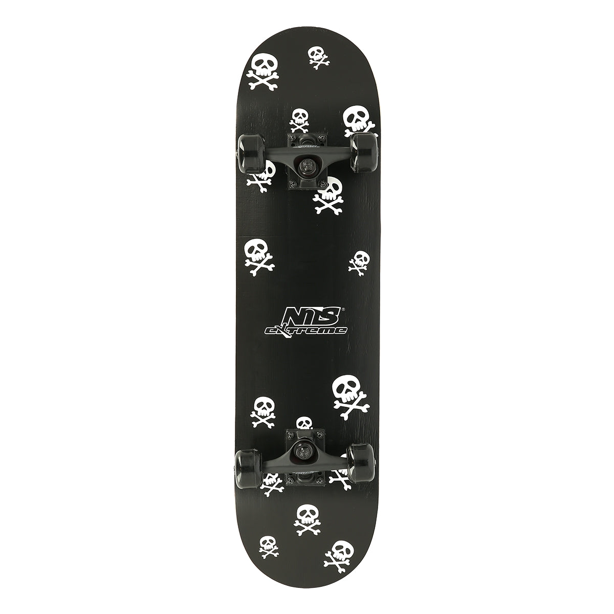 Skateboard with Skulls Design, Durable Deck