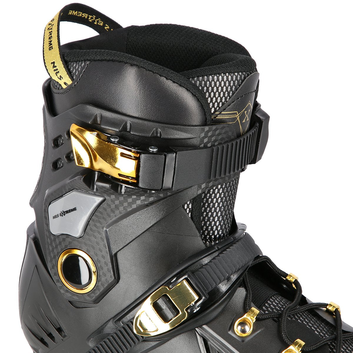 Slalom In-Line Skates, Black-Gold, Size 39