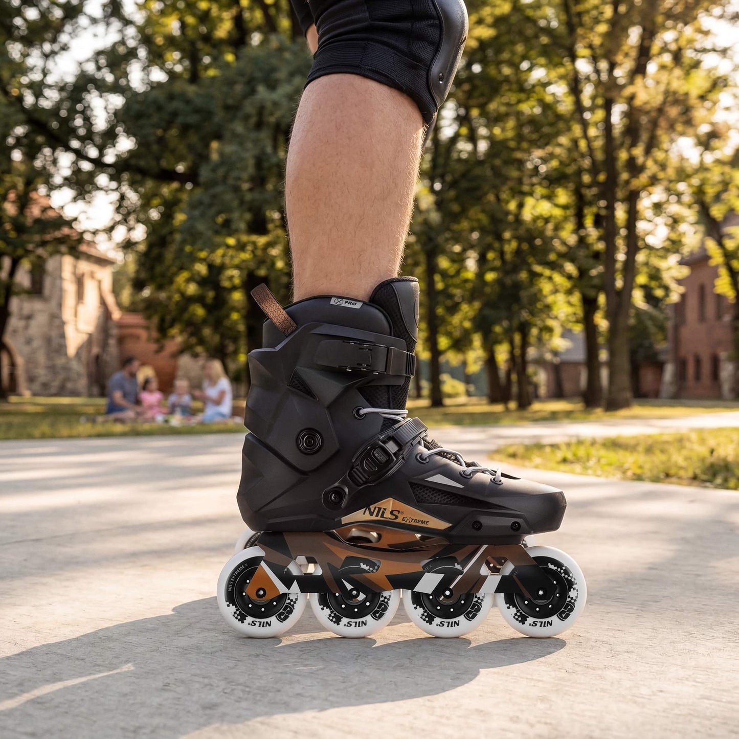 Slalom Inline Skates, Black, Size 41, ABEC-9