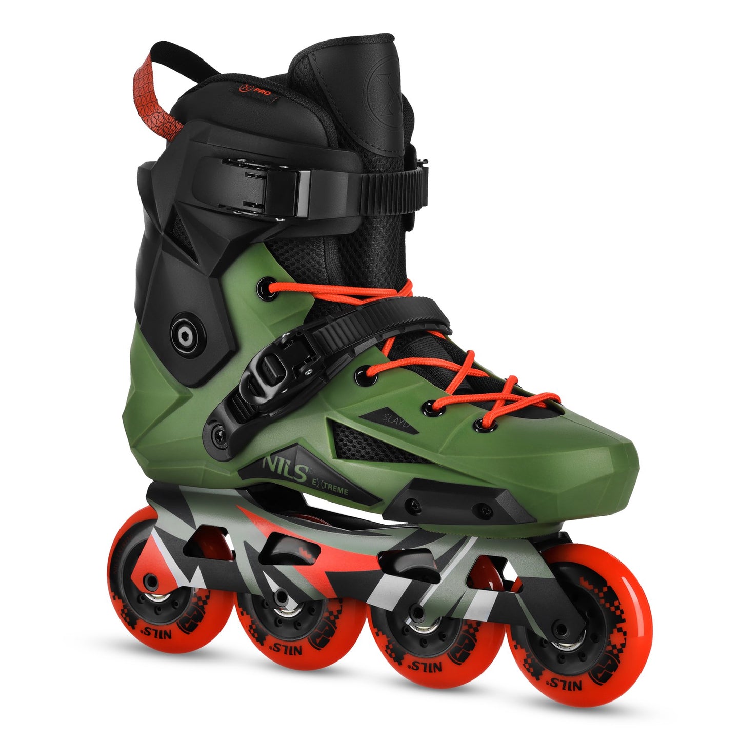 Slalom Inline Skates, Green, Size 38, 80mm